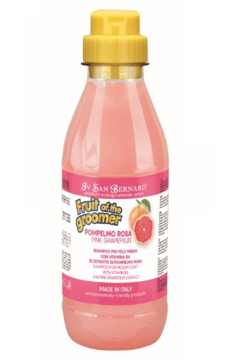 Iv San Bernard Pink Grapefruit Shampoo, 500 ml - for medium-length hair,  tonifying action - Fruit Of The Groomers - Online shop - Petshop  -  cosmetics and food for dogs and cats